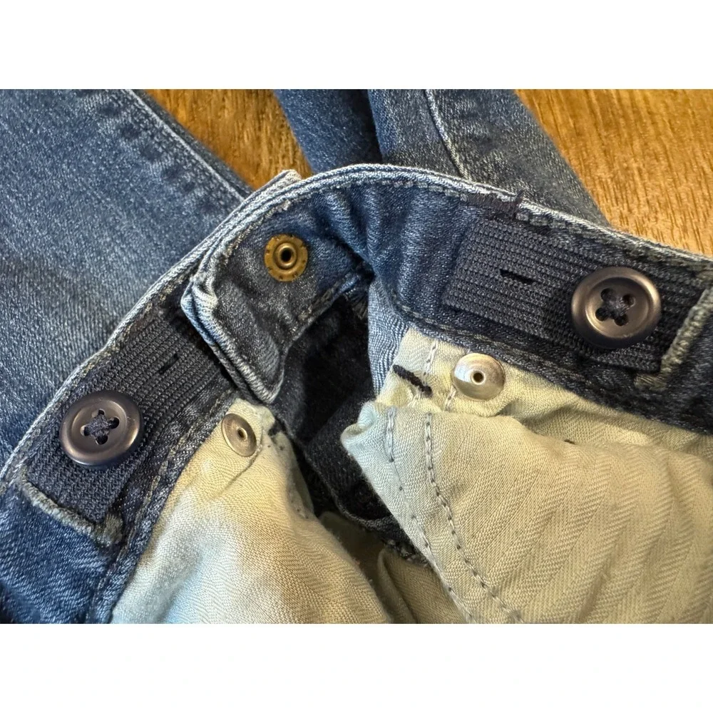 Baby Gap Girl 12/18 Months‎ 1969 Blue Denim Skinny Jeans Pants Adjustable Waist
